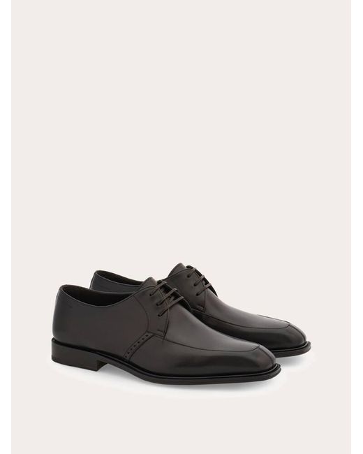 Ferragamo White Derby Shoe .5 for men
