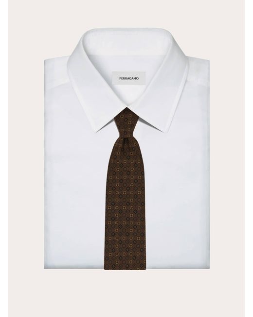 Uomo Cravatta di Ferragamo in Brown da Uomo