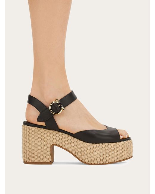 Ferragamo Natural Platform Sandal