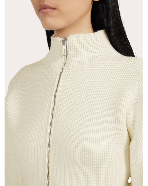 Ferragamo Natural Damen Pullover mit Reißverschluss