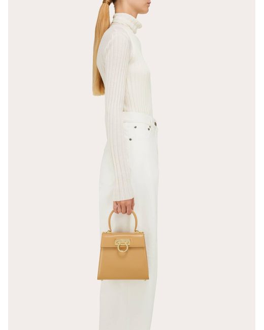 Ferragamo Natural Iconic Top Handle (s)