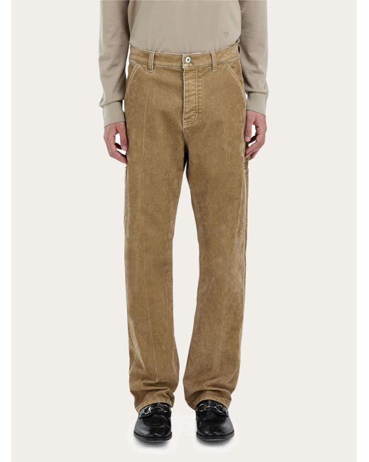 Ferragamo Natural Cargo Trouser for men
