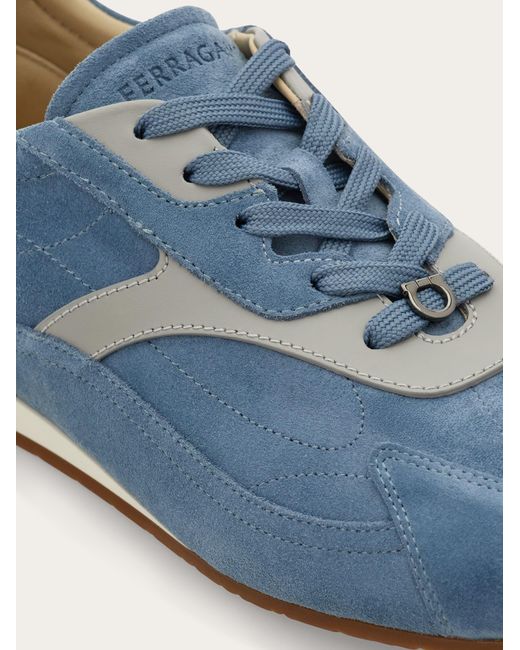 Ferragamo Blue Baskets À Empiècements for men