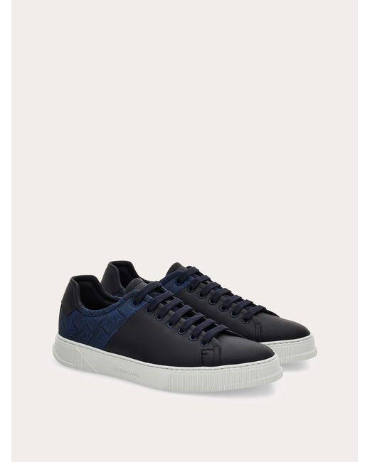Ferragamo Blue Low Cut Sneaker for men