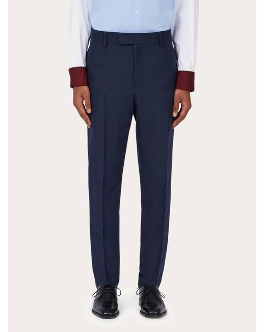 Ferragamo Blue Tailored Trouser for men