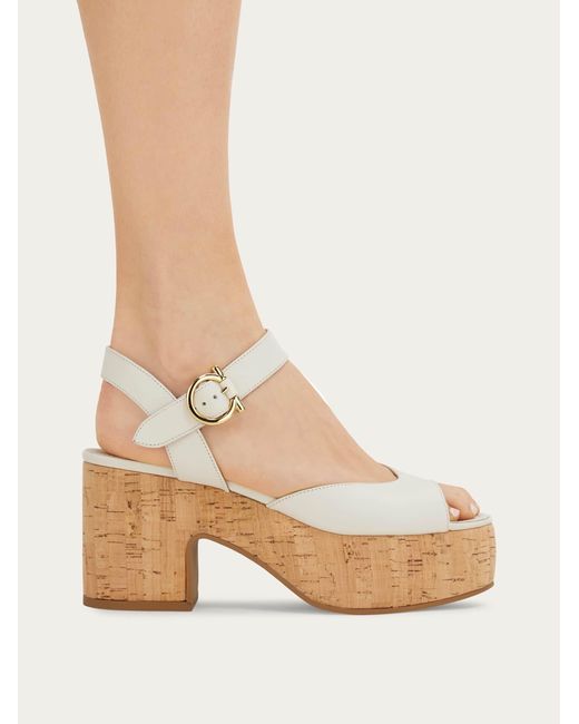 Ferragamo Natural Platform Sandal .5