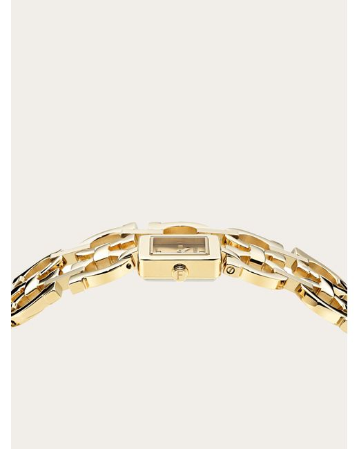 Ferragamo Metallic Double Gancini Watch