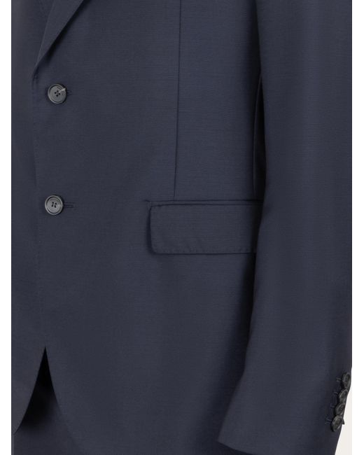 Ferragamo Blue Plain Suit for men