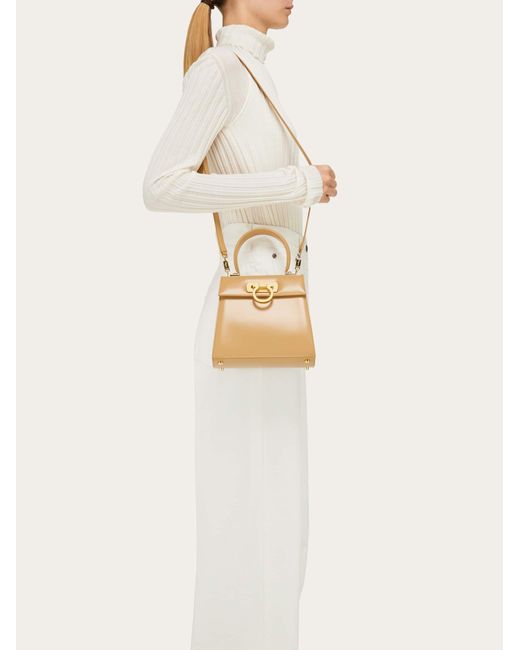 Ferragamo Natural Iconic Top Handle (s)