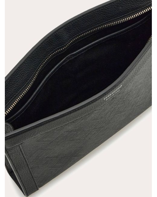 Ferragamo Black Monogram Pouch for men