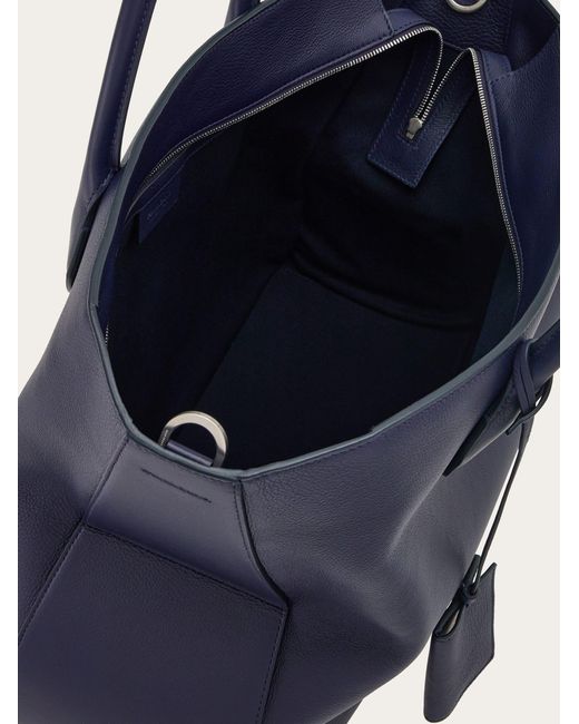 Ferragamo Blue Tote Bag (l) for men