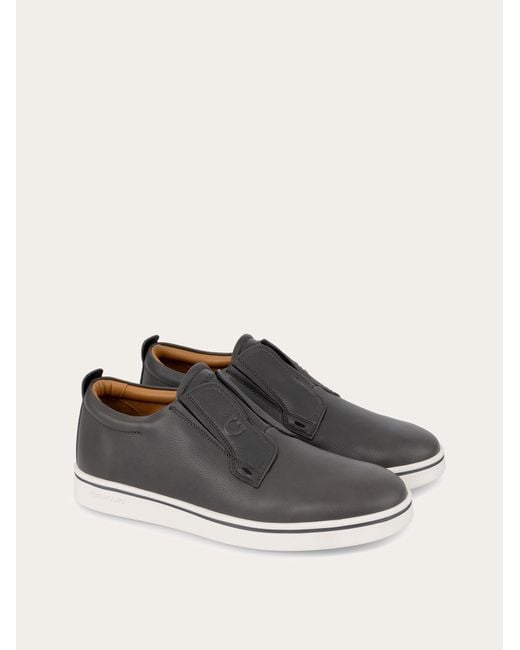 Ferragamo White Derby Slip-On for men