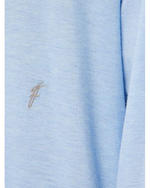 Ferragamo Blue Jersey Shirt for men