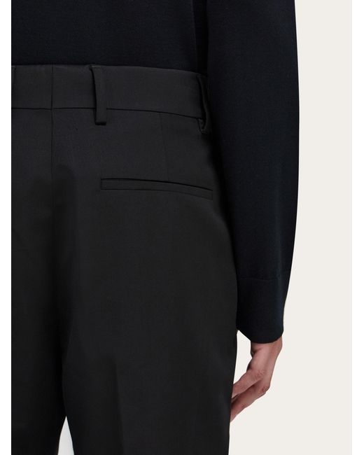Ferragamo Black Tailored Trouser for men