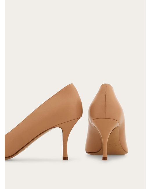 Ferragamo Natural Maxi Gancini Pump