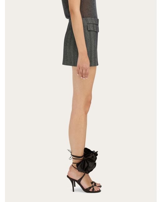 Donna Mini Gonna A Vita Bassa di Ferragamo in Black