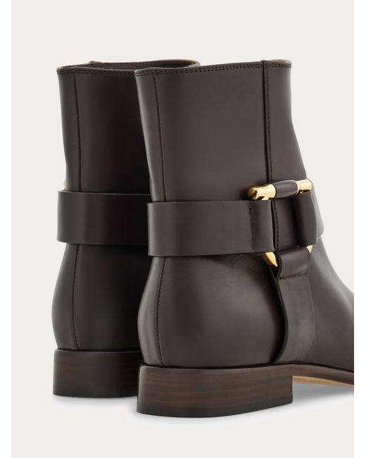 Ferragamo Multicolor Damen Stiefelette Mit Gancini-Ornament Größe .5
