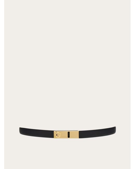 Ferragamo White Extendable Hug Belt