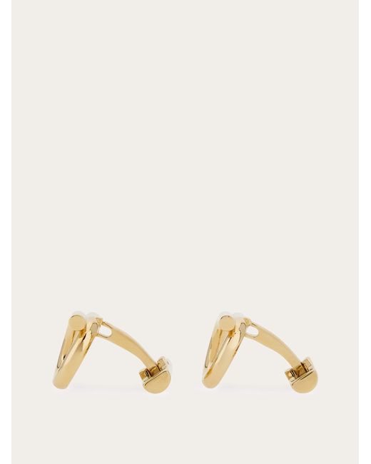 Ferragamo Natural Gancini Cufflinks for men