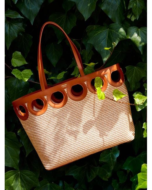 Ferragamo Natural Gancini Outline Tote Bag (L)