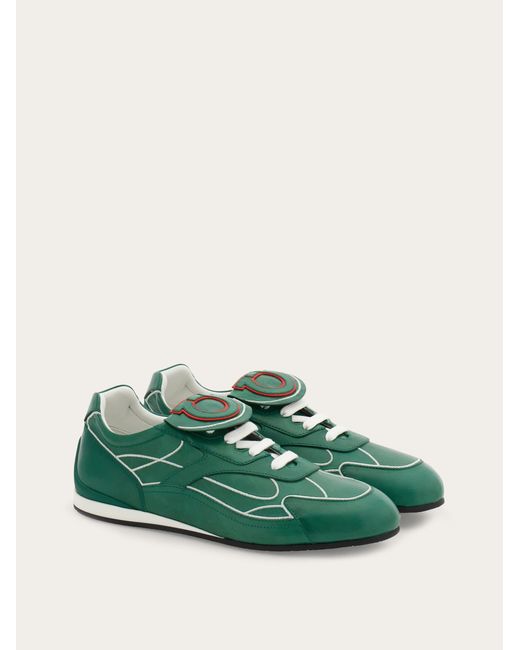 Ferragamo Green Low-Top Sneaker for men
