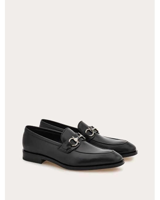 Ferragamo White Loafer With Gancini Buckle for men