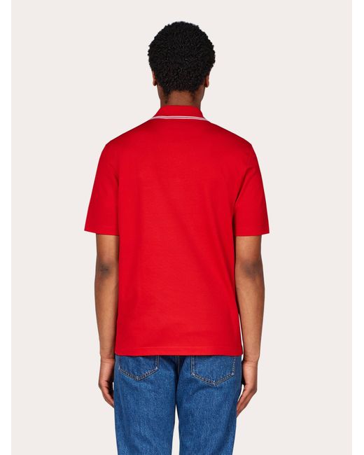 Ferragamo Red Polo for men