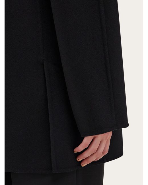 Ferragamo Black Double Cashmere Jacket