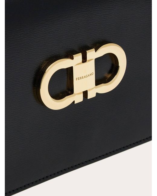 Ferragamo White Double Gancini Mini Bag