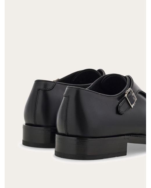 Ferragamo White Double Monkstrap for men