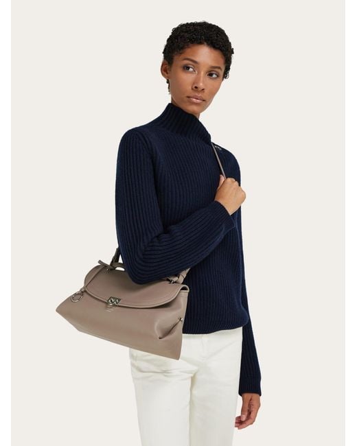 Ferragamo Natural Sofia 2026 Shoulder Bag (M)