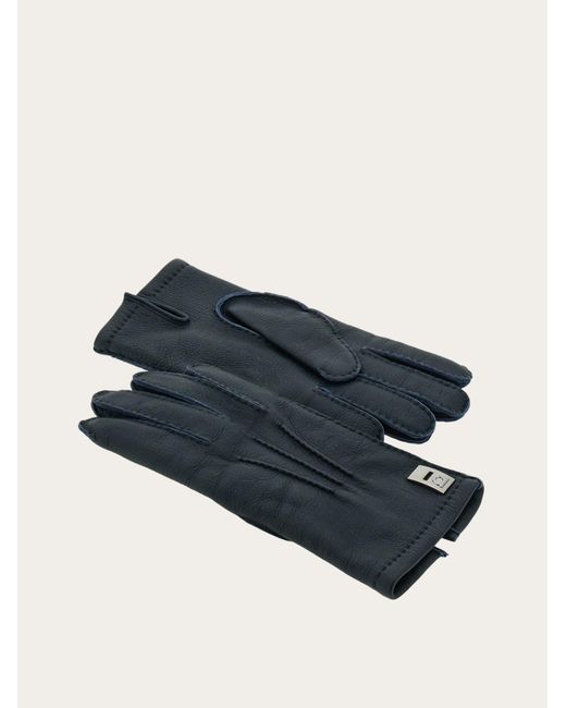 Ferragamo Herren Gefütterte Handschuhe in Blue für Herren