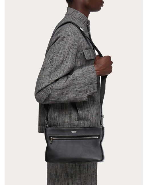 Ferragamo Black Men Crossbody Bag for men