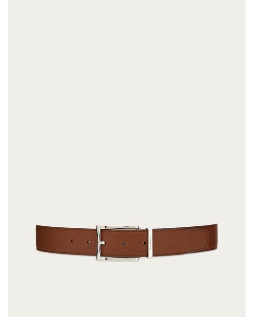 Ferragamo Multicolor Cinturón Reversible Y Ajustable Con Hebilla Rectangular for men