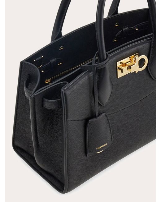 Ferragamo Black New Studio Soft Bag (M)