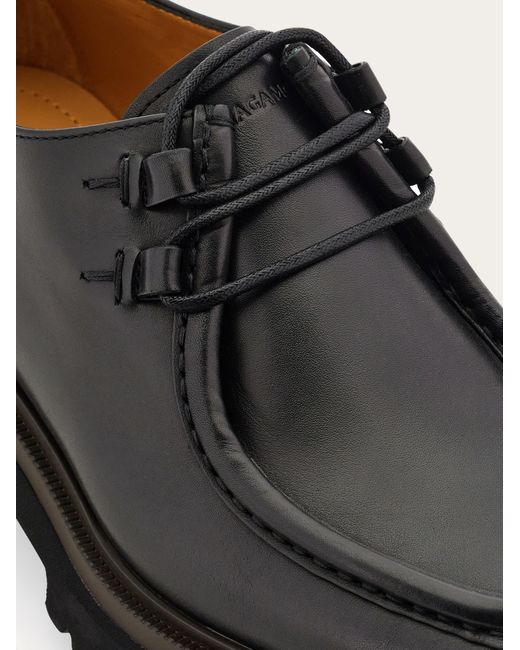 Ferragamo Black Chunky Lace-Up .5 for men