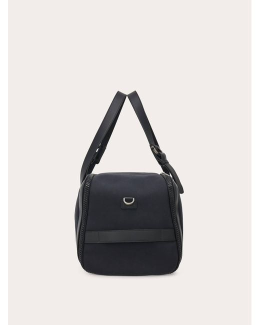 Ferragamo Black Foldable Weekend Bag for men