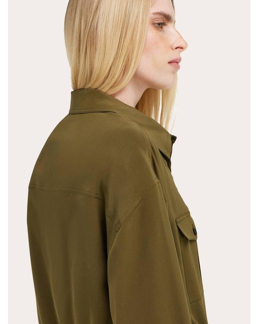 Ferragamo Green Safari Over Shirt