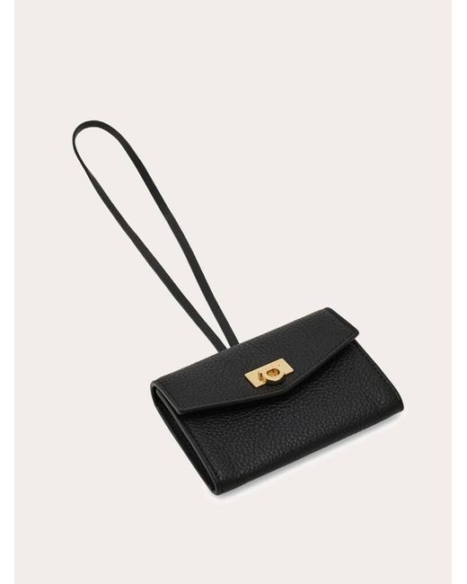 Donna Charm Porta Carte di Ferragamo in Black