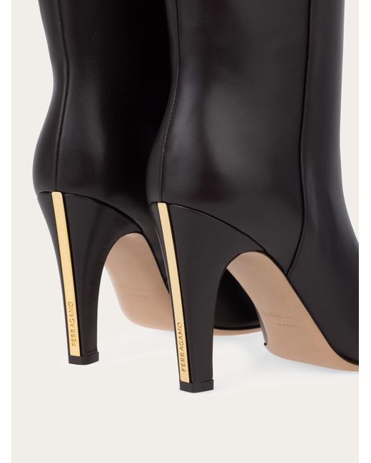 Ferragamo Black Knee High Boot
