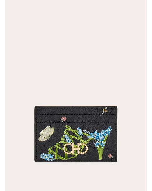 Ferragamo Multicolor Gancini Credit Card Holder