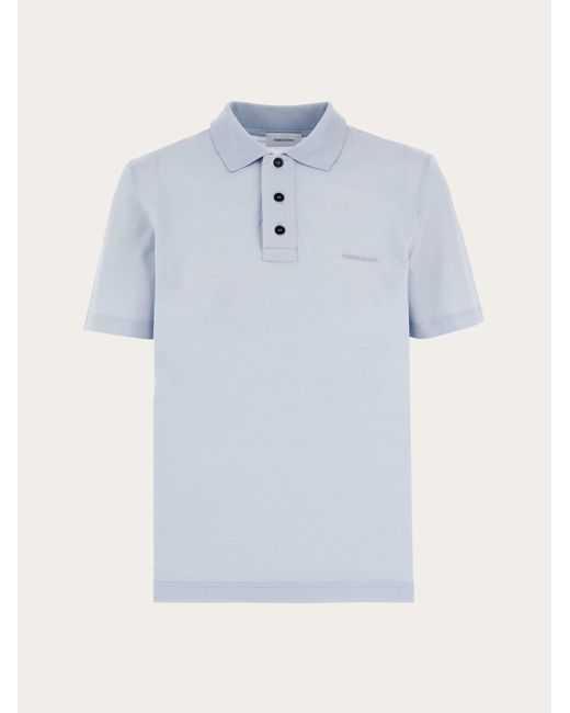 Ferragamo Blue Polo Shirt for men