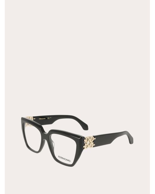 Ferragamo Black Optical Glasses