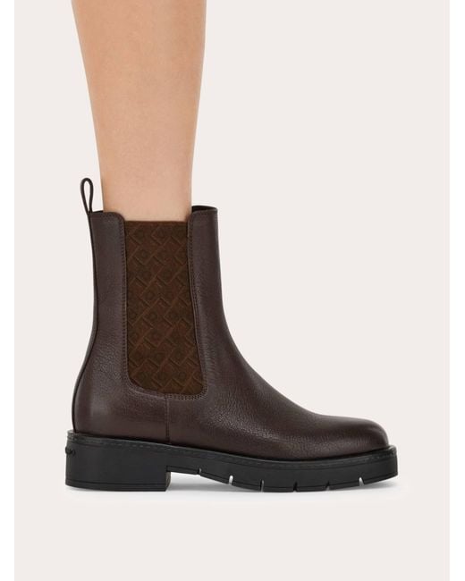 Ferragamo Brown Chelsea Boot .5