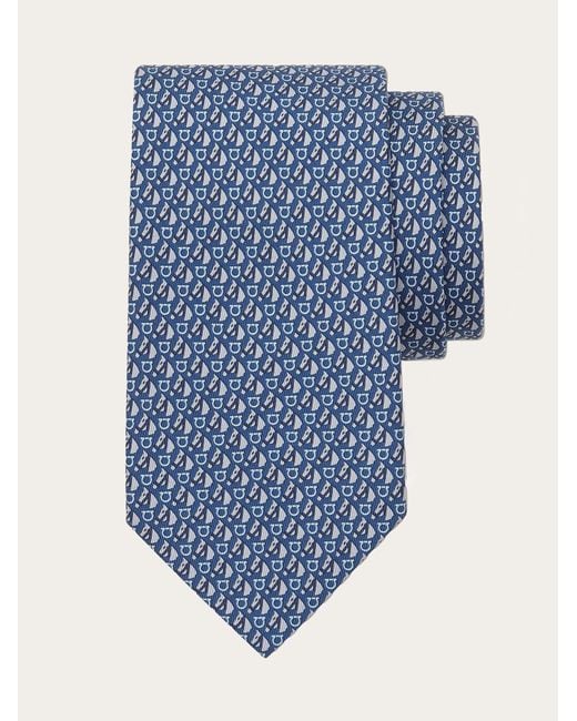 Uomo Cravatta di Ferragamo in Blue da Uomo