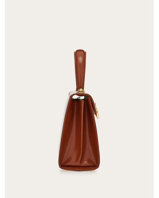 Ferragamo Brown Iconic Top Handle (S)