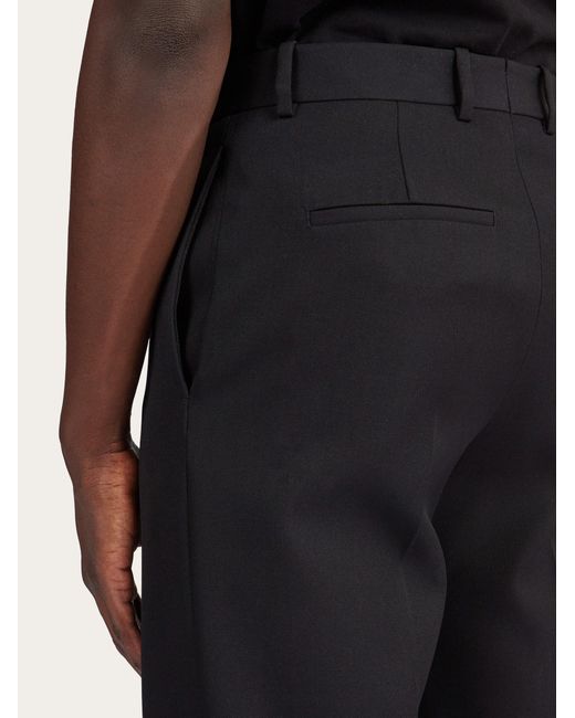 Uomo Pantalone Sartoriale di Ferragamo in Black da Uomo