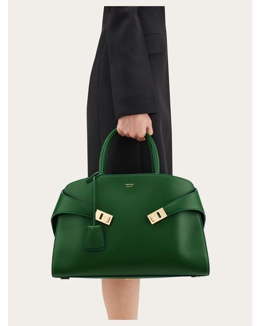 Ferragamo Green Hug Handbag (m)