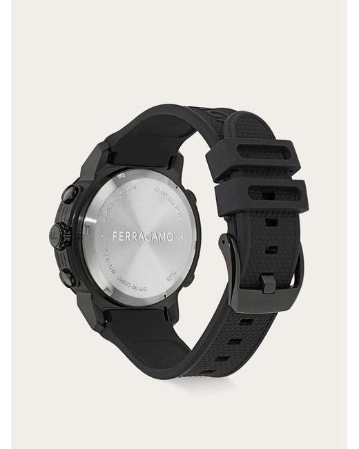 Ferragamo Black Sport Anadigit Watch for men