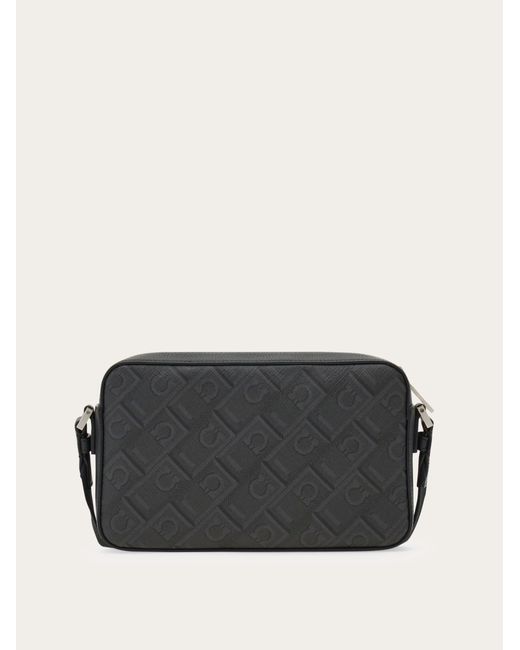 Ferragamo Black Monogram Crossbody Bag for men